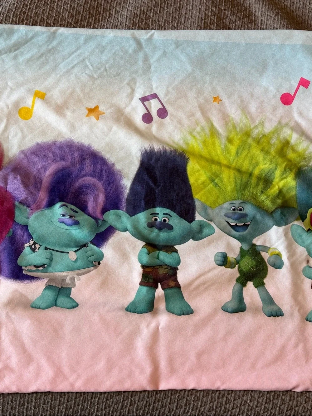 Trolls Rainbow Kids Comforter with Reverisble Pillow Case